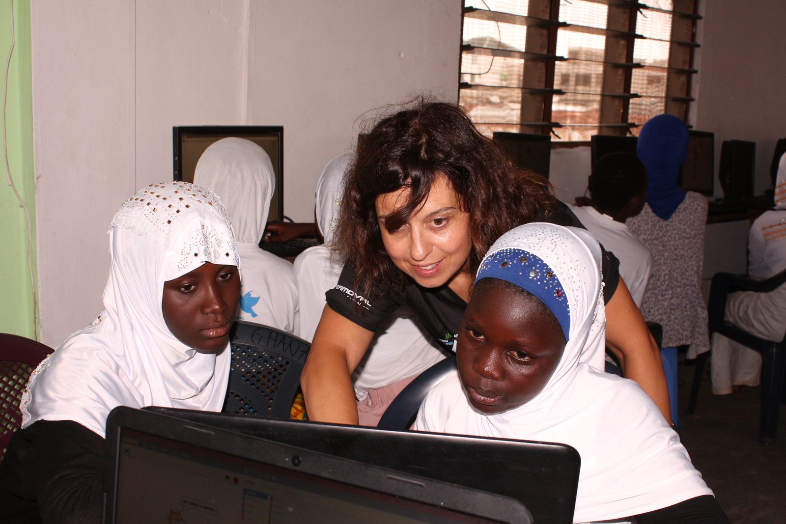 Scratch Coding Program at Achievers Ghana on Africa Code Week.